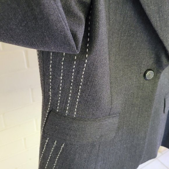 Andy The-Anh Grey Wool Blazer - Picture 5 of 12